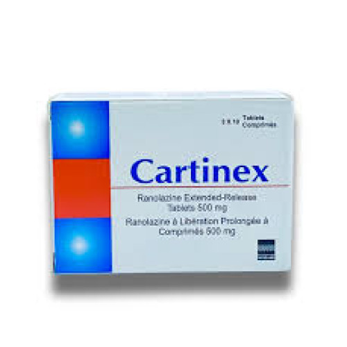 Cartinex Ranolazine Extended Release Tablet 500mg